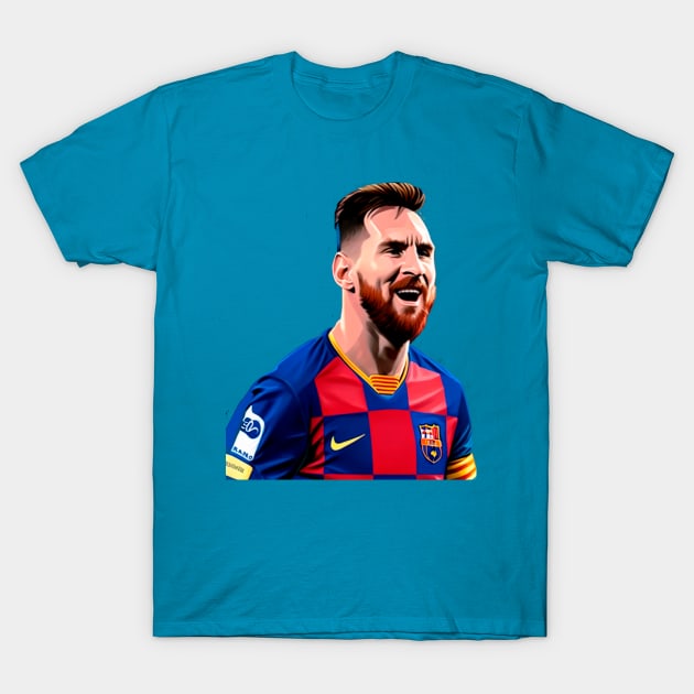 Messi football T-Shirt by GarryX